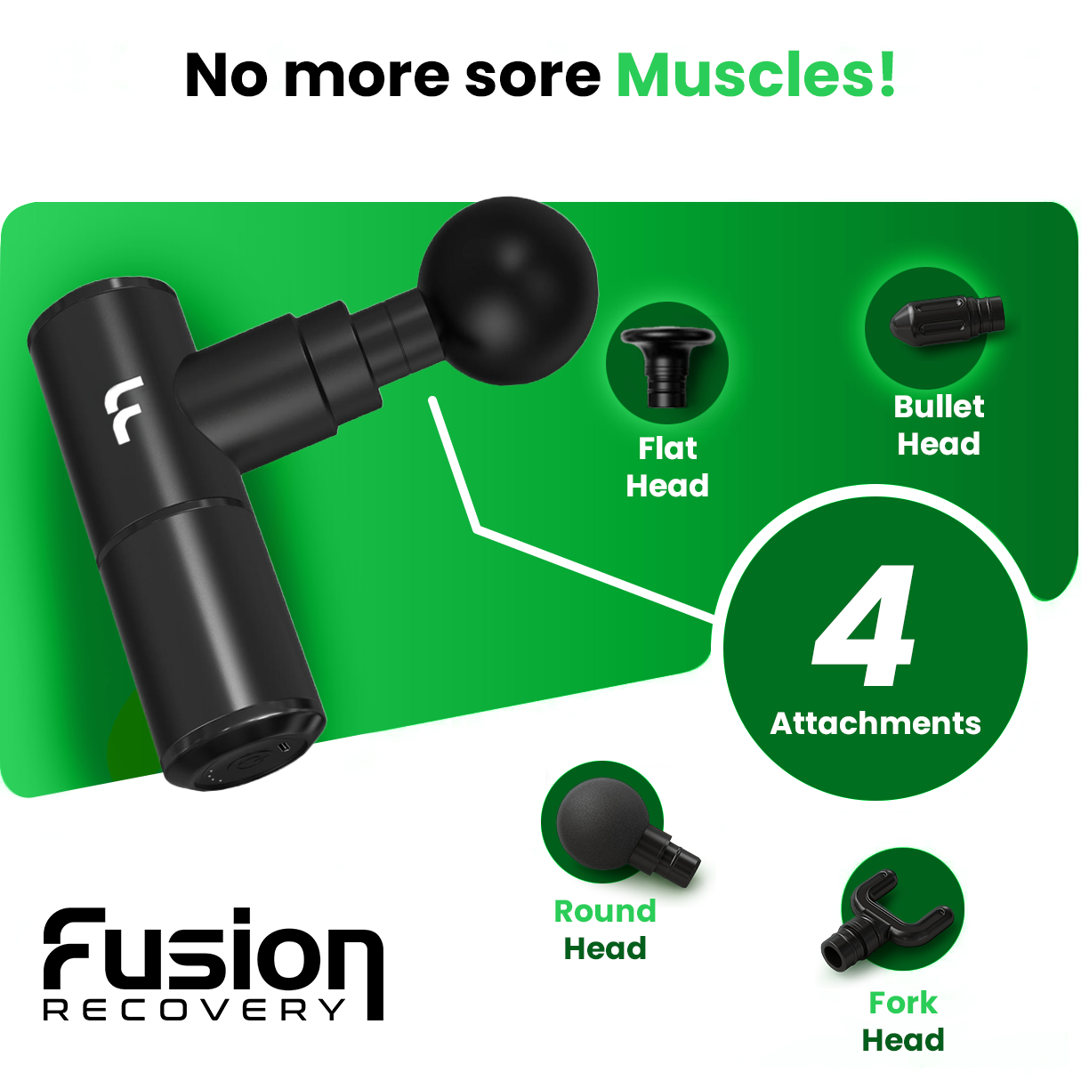 Fusion Massage Gun | Deep Tissue Massage